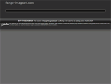 Tablet Screenshot of fangrrlmagnet.com